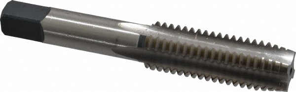 Straight Flute Tap: 5/8-11 UNC, 4 Flute, Plug Chamfer, 3B Class of Fit, High-Speed Steel, Bright/Uncoated Finish - 3-13/16" OAL, Right Hand, H3, Series 1002