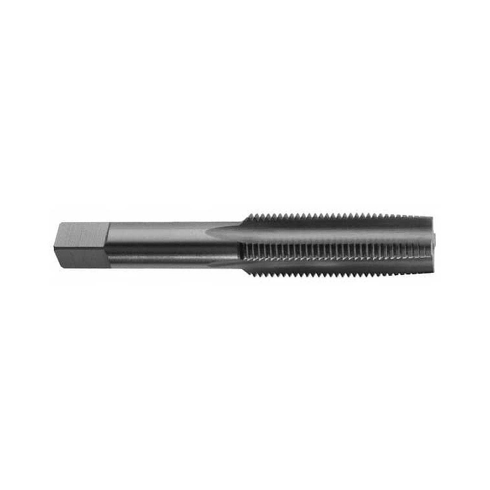 Straight Flute Tap: 3/8-24 UNF, 4 Flute, Plug Chamfer, 3B Class of Fit, High-Speed Steel, Bright/Uncoated Finish - 1-1/4" Thread Length, 2-15/16" OAL, Left Hand, H3, Series 1002L