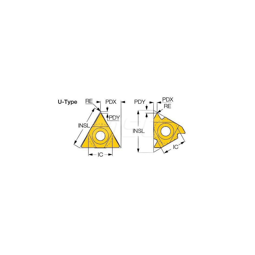 Iscar - Laydown Threading Insert: 27ELQ60 IC228, Carbide Iscar - Laydown Threading Insert: 27ELQ60 IC228, Carbide