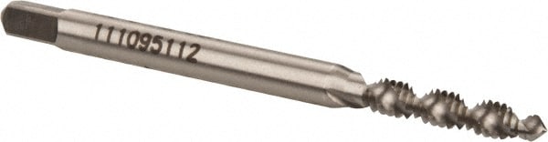 Cleveland C58515 Spiral Flute Tap: #4-40, UNC, 2 Flute, Plug, 2B & 3B Class of Fit, High Speed Steel, Bright/Uncoated Image