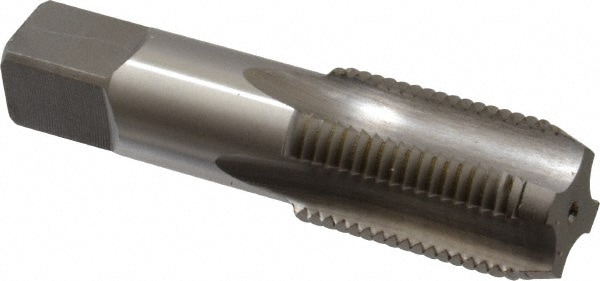 Cleveland C64133 Standard Pipe Tap: 1/2-14, NPSF, 4 Flutes, High Speed Steel, Bright/Uncoated Image