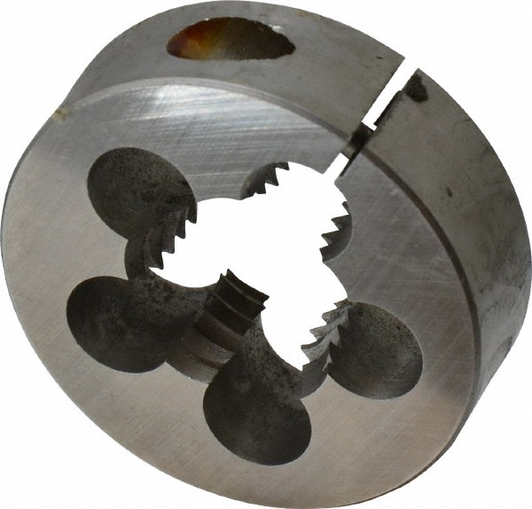 Round Die: 7/8-9, 2" OD, High-Speed Steel - Adjustable, Right Hand Thread, Series 0710