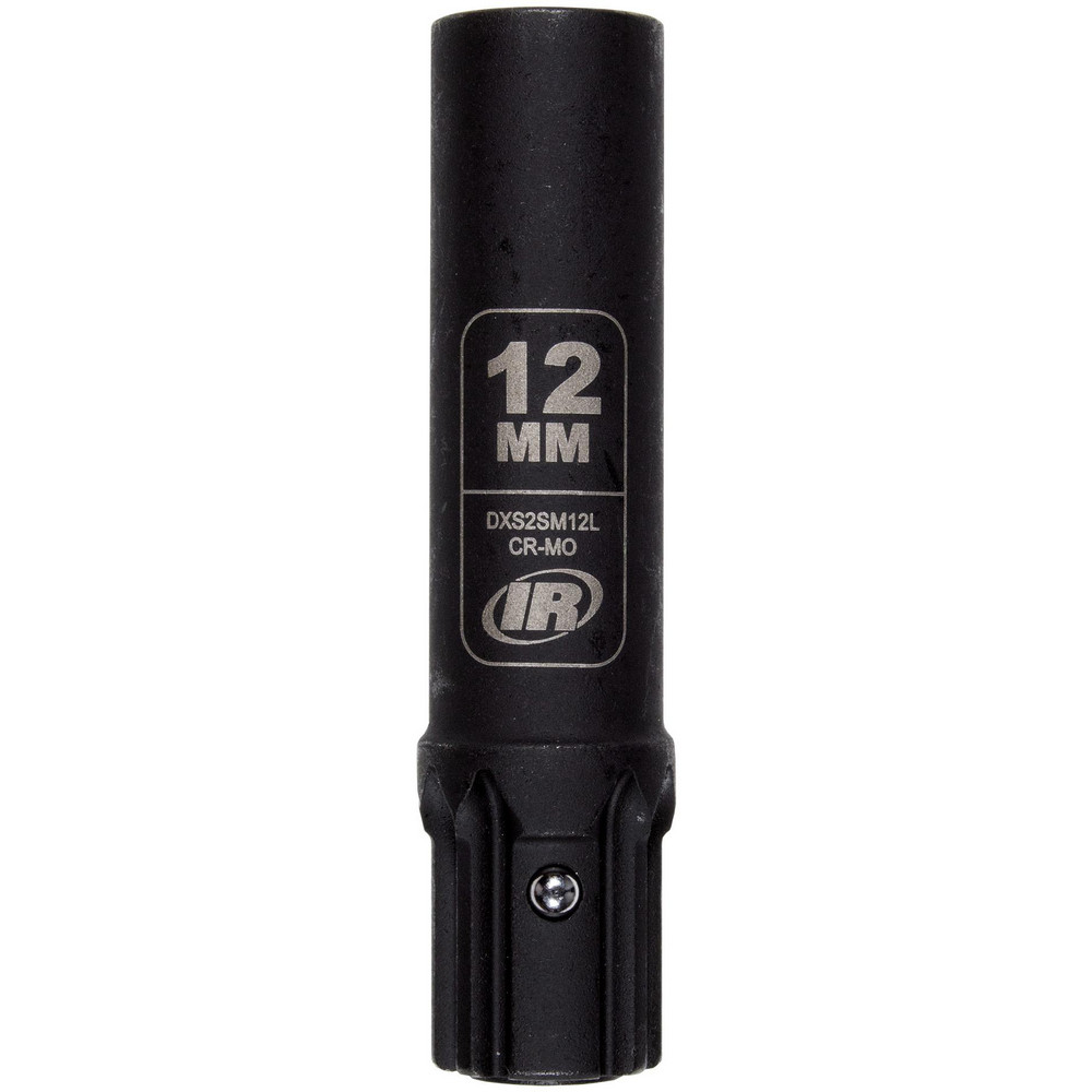 Ingersoll Rand SK4M14N 1/2-inch drive metrische diepe slagringsleutelset, chroomstaal, duurzaam, zwarte afwerking voor hoge prestaties, 14 stuks