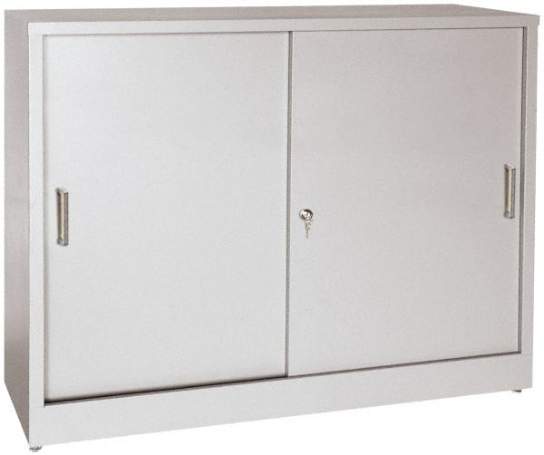 Sandusky Lee 2 Shelf Sliding Door Storage Cabinet 40258410