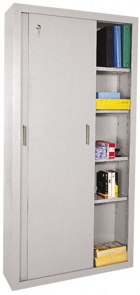 Sandusky Lee 5 Shelf Sliding Door Storage Cabinet 40258535