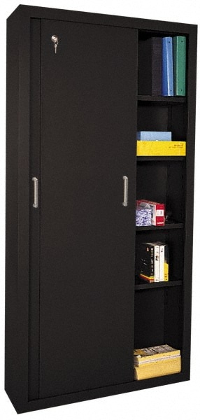 Sandusky Lee 5 Shelf Sliding Door Storage Cabinet 40258568