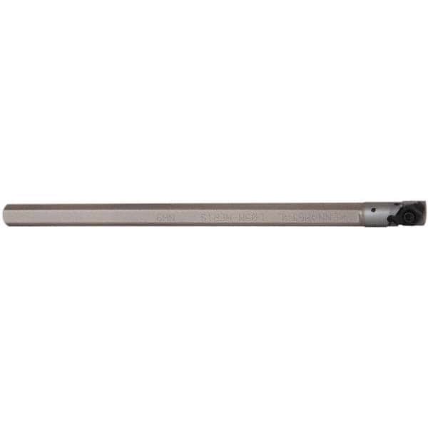 Indexable Boring Bar: L05M-NER1S, 0.44" Min Bore Dia, Right Hand Cut, 5/16" Shank Dia, Heavy Metal