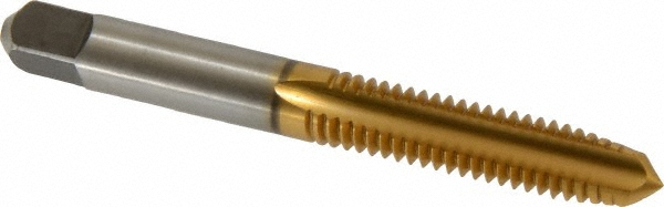 Kennametal 4130710 5/16-18 Plug RH 3B H3 TiN High Speed Steel 3-Flute Straight Flute Hand Tap Image
