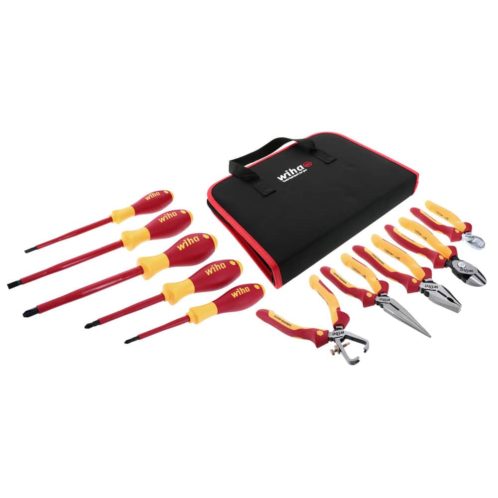 Combination Hand Tool Set: 10 Pc, Insulated Tool Set