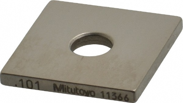 Mitutoyo 614141-531 Square Steel Gage Block: 0.101", Grade 0 Image