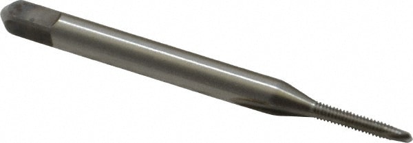 Kennametal 4130612 Spiral Point Tap: M1.6 x 0.35, Metric Coarse, 2 Flutes, Plug, 6H, High Speed Steel, Bright Finish Image