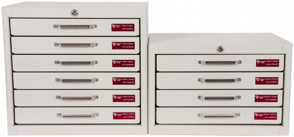 Vermont Gage 102201250 Class ZZ Plug Gage Set: 0.2 to 25.48 mm Range, 1265 Pc Image