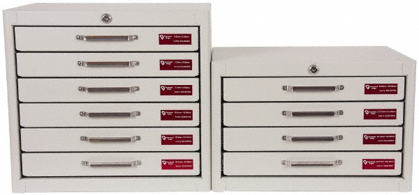 Vermont Gage 102401250 Class ZZ Plug Gage Set: 0.21 to 25.49 mm Range, 1265 Pc Image