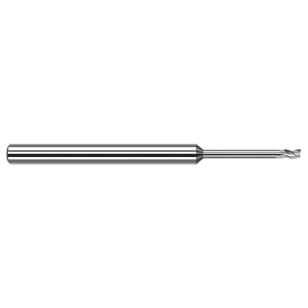 Harvey Tool 982162 Square End Mill: 1/16 Dia, 3/32 LOC, 1/8 Shank Dia, 2-1/2 OAL, 3 Flutes, Solid Carbide Image