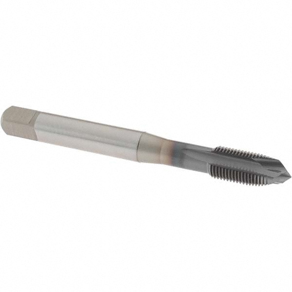 OSG 1651001108 Spiral Point Tap: M10 x 1, Metric Fine, 3 Flutes, Plug, 6H, Powdered Metal, TiCN Finish Image