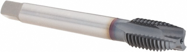 OSG 1651001908 Spiral Point Tap: M14 x 2, Metric Coarse, 3 Flutes, Plug, 6H, Powdered Metal, TiCN Finish Image