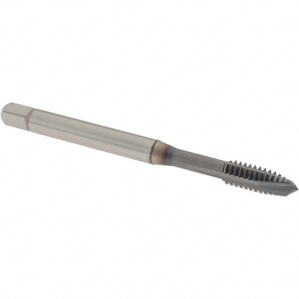 OSG 1651501608 Spiral Point Tap: 1/4-20, UNC, 3 Flutes, Plug, 2B, Powdered Metal, TiCN Finish Image