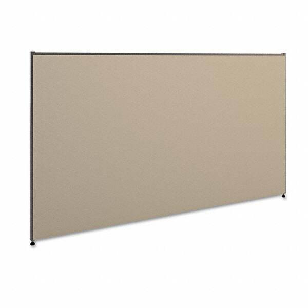 Fabric Panel Partition: 72" OAW, 42" OAH, Gray