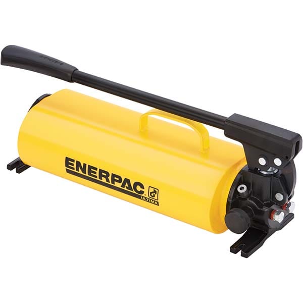 Enerpac P801 Manual Hydraulic Pump: 2 Stage, Steel Pump 