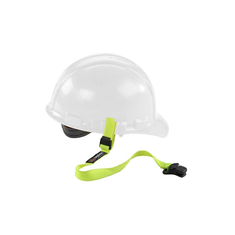 Hard Hat Chin Strap: Elastic, Lime, Use with Hard Hat