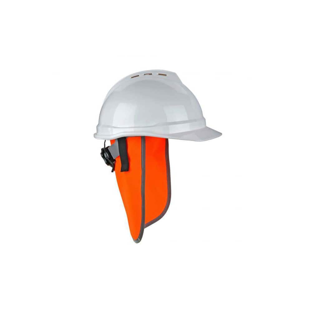 Ergodyne - Hard Hat Shade: Polyester, Orange, Use with Hard Hat - 40545063  - MSC Industrial Supply