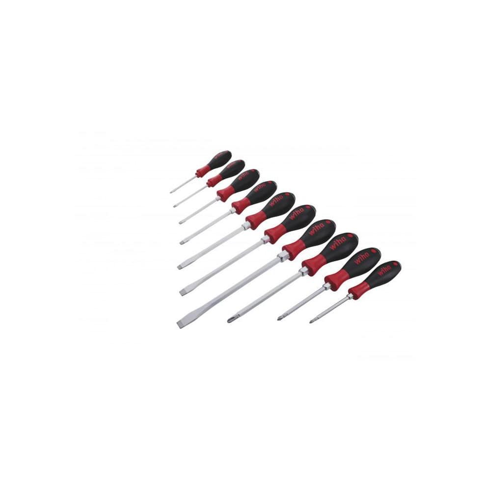 Screwdriver Set: 10 Pc, Phillips & Slotted