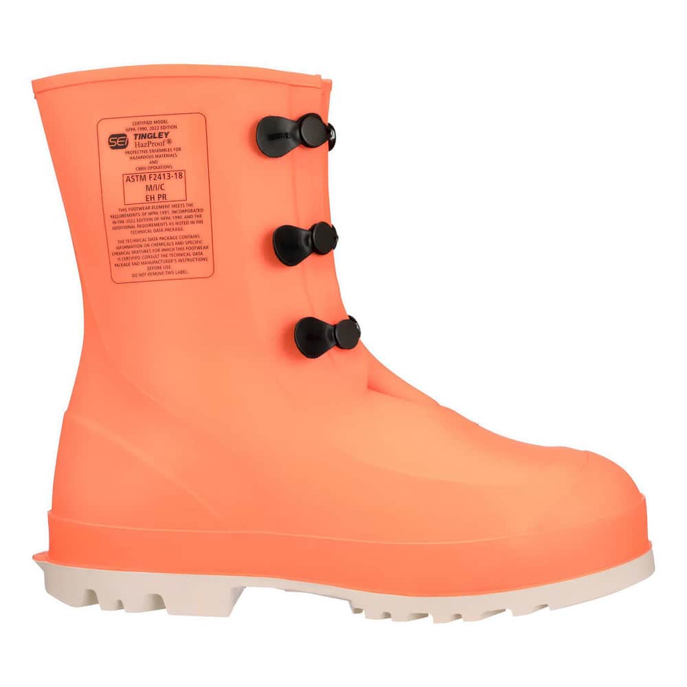 Work Boot: Size 12, 11-1/2" High, Polyvinylchloride, Steel Toe