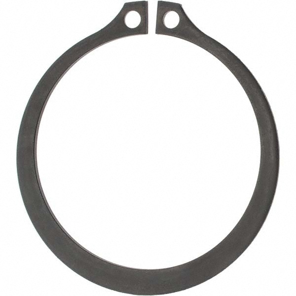 External Snap Retaining Ring: 1.886" Groove Dia, 2" Shaft Dia, Spring Steel