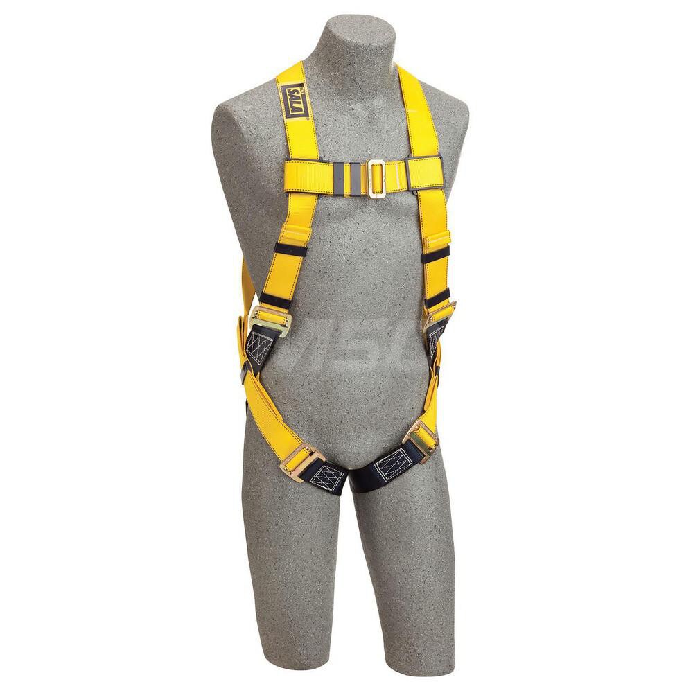 Fall Protection Harnesses: 420 Lb, Vest Style, Size Universal, For General Industry, Polyester, Back