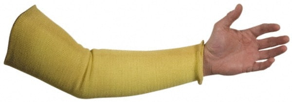 Cut & Puncture-Resistant Sleeves: Size Universal, Kevlar, Yellow, ANSI Cut A3