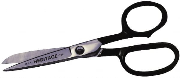 Heritage Cutlery 106B Scissors & Shears: 6" OAL, 2-1/2" LOC, Chrome-Plated Blades 