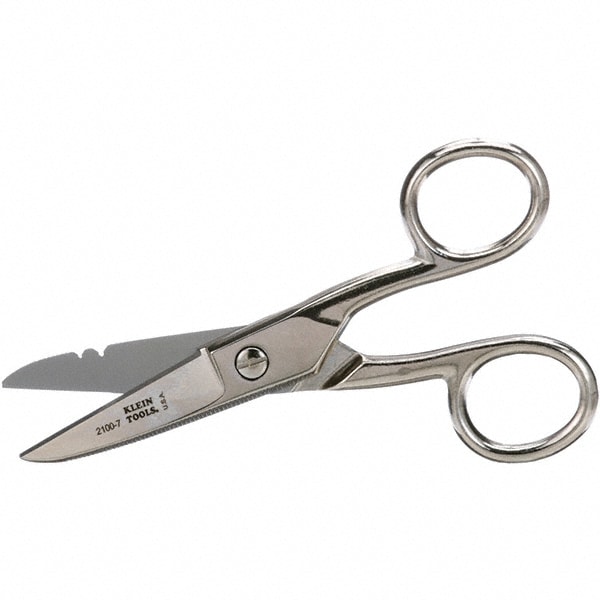 Klein Tools 2100-7 Electrician Scissor, 5-1/4 in OAL, 1-7