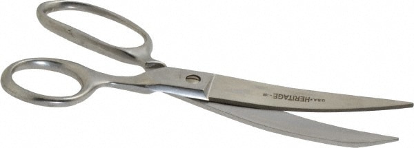 Heritage Cutlery 158CL Shears: 8" OAL, 3-1/2" LOC, Chrome-Plated Blades 