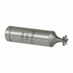 Made in USA CKY225 Woodruff Keyseat Cutter: 0.3125" Cut Dia, 0.0625" Cut Width, 1/2" Shank Dia, Straight Tooth Image