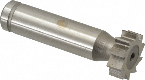 Made in USA CKY600 Woodruff Keyseat Cutter: 0.75" Cut Dia, 0.25" Cut Width, 1/2" Shank Dia, Straight Tooth Image