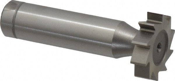 Woodruff Keyseat Cutter: 0.875" Cut Dia, 0.2188" Cut Width, 1/2" Shank Dia, Straight Tooth
