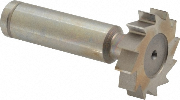 Made in USA CKY900 Woodruff Keyseat Cutter: 1.125" Cut Dia, 0.25" Cut Width, 1/2" Shank Dia, Straight Tooth Image