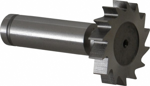 Made in USA CKY975 Woodruff Keyseat Cutter: 1.25" Cut Dia, 0.25" Cut Width, 1/2" Shank Dia, Straight Tooth Image