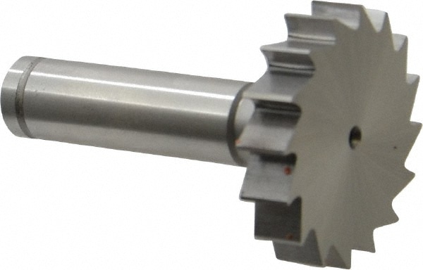 Woodruff Keyseat Cutter: 1.5" Cut Dia, 0.3125" Cut Width, 1/2" Shank Dia, Straight Tooth