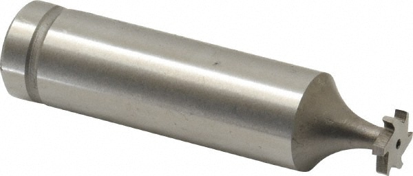 Woodruff Keyseat Cutter: 0.3125" Cut Dia, 0.0625" Cut Width, 1/2" Shank Dia, Staggered Tooth
