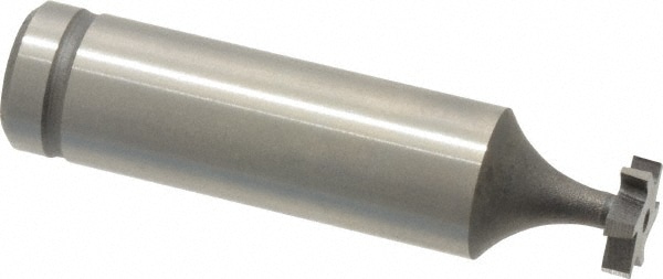Woodruff Keyseat Cutter: 0.375" Cut Dia, 0.0938" Cut Width, 1/2" Shank Dia, Staggered Tooth