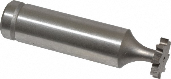 Made in USA CSTKY375 Woodruff Keyseat Cutter: 0.5" Cut Dia, 0.0938" Cut Width, 1/2" Shank Dia, Staggered Tooth Image
