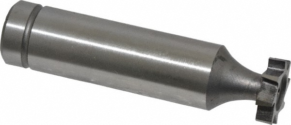 Made in USA CSTKY425 Woodruff Keyseat Cutter: 0.5" Cut Dia, 0.125" Cut Width, 1/2" Shank Dia, Staggered Tooth Image