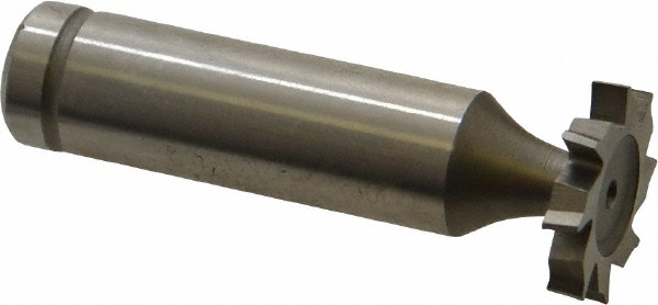 Made in USA CSTKY475 Woodruff Keyseat Cutter: 0.75" Cut Dia, 0.125" Cut Width, 1/2" Shank Dia, Staggered Tooth Image