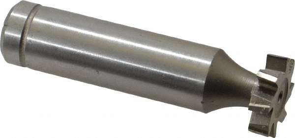 Made in USA CSTKY500 Woodruff Keyseat Cutter: 0.625" Cut Dia, 0.1563" Cut Width, 1/2" Shank Dia, Staggered Tooth Image