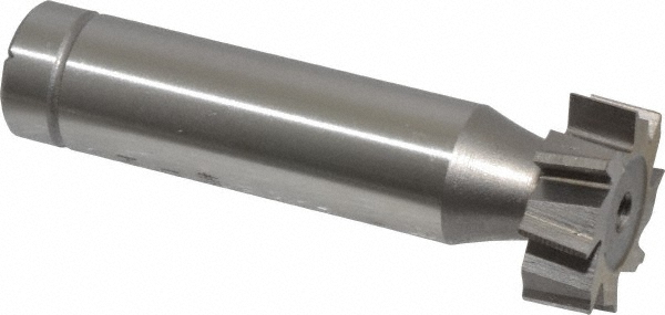 Made in USA CSTKY600 Woodruff Keyseat Cutter: 0.75" Cut Dia, 0.25" Cut Width, 1/2" Shank Dia, Staggered Tooth Image