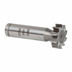Made in USA CSTKY825 Woodruff Keyseat Cutter: 0.875" Cut Dia, 0.25" Cut Width, 1/2" Shank Dia, Staggered Tooth Image