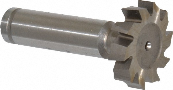 Made in USA CSTKY900 Woodruff Keyseat Cutter: 1.125" Cut Dia, 0.25" Cut Width, 1/2" Shank Dia, Staggered Tooth Image