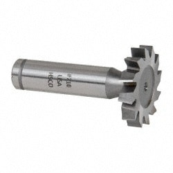 Woodruff Keyseat Cutter: 1.25" Cut Dia, 0.2188" Cut Width, 1/2" Shank Dia, Staggered Tooth