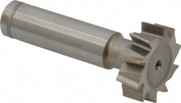 Made in USA CSTKY1050 Woodruff Keyseat Cutter: 1" Cut Dia, 0.3125" Cut Width, 1/2" Shank Dia, Staggered Tooth Image